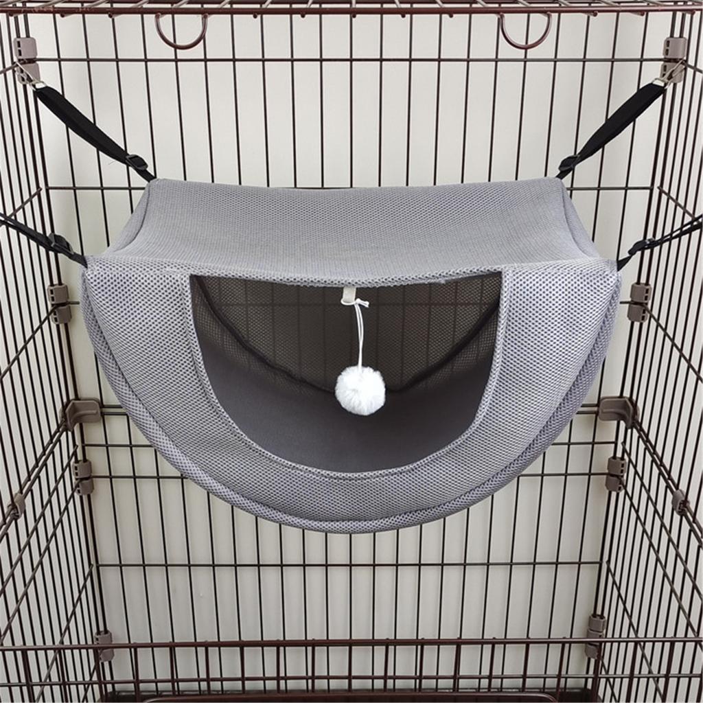 Cat Hanging Hammock Small Kitten Mesh Swing Bed with Hanging Hook for Pet Kitten Small Medium Pets House Accessories