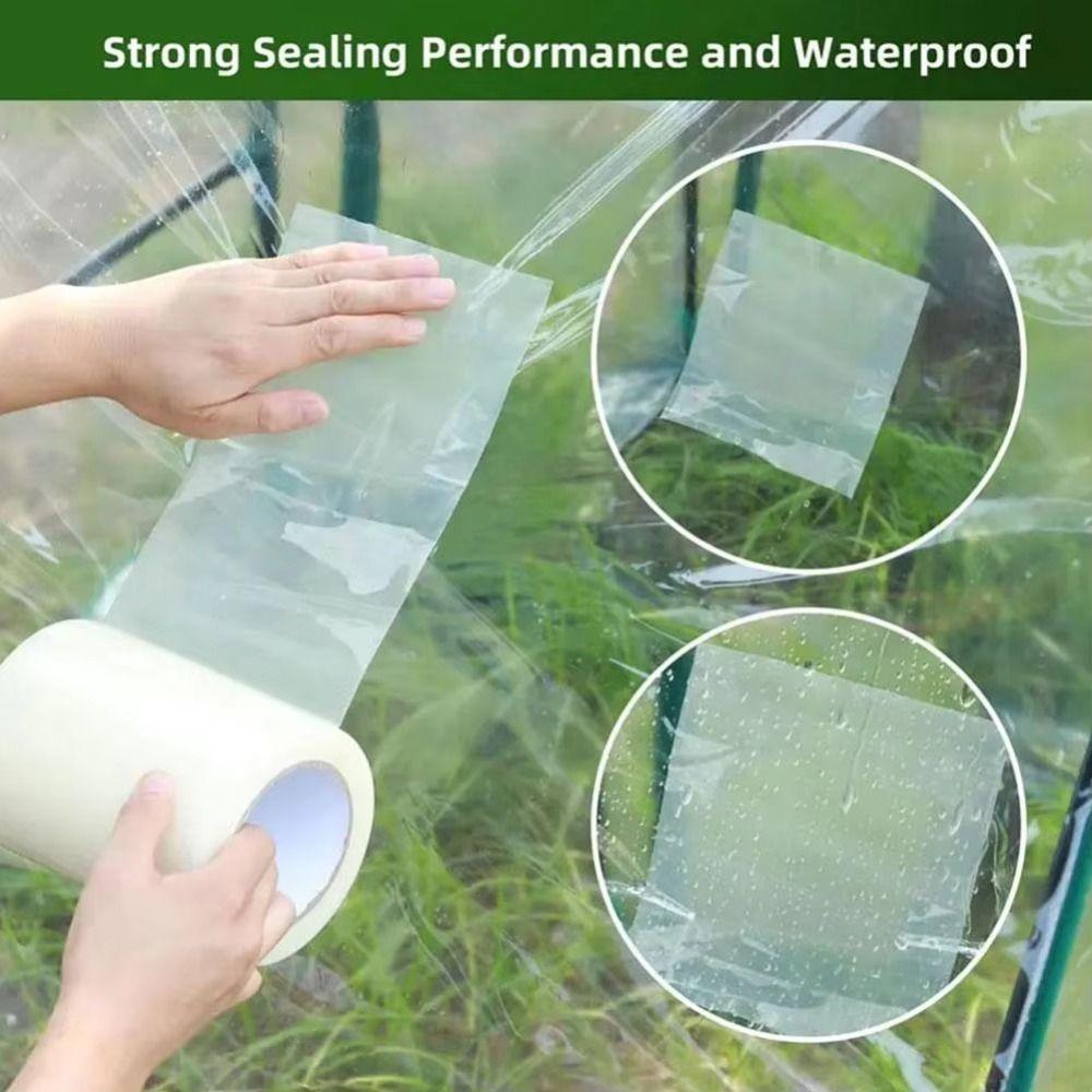 Strong Adhesion Greenhouse Repair Patch Transparent Greenhouse Cover New Plastic Sheeting Tape