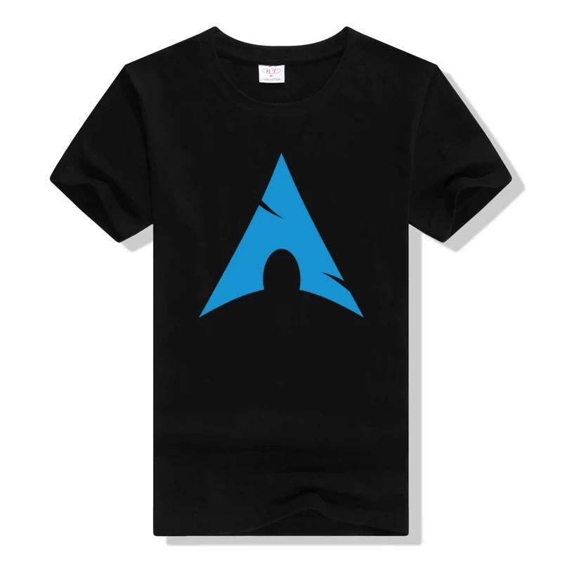 Arch Linux T Shirt Tee Shirt Short Sleeve Crewneck T-Shirts Male Harajuku Fabric Tops T Shirt O Neck tshirt