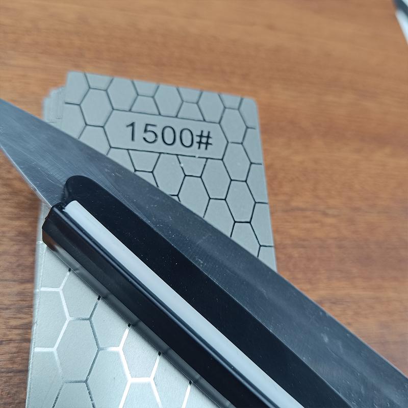 1pc Knife Sharpening Stone Kitchen Household Knife Diamond Knife Sharpener With Honeycomb Pattern 240#-3000#
