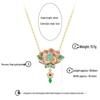 Collana di Loto Smaltata di Alta Gamma in Stile Cinese con Mantenimento del Colore