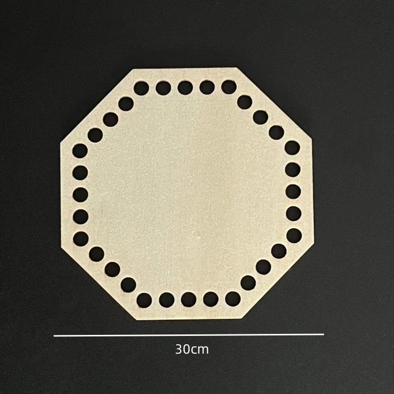 1 Stück Handgefertigter Runder Korbboden - Natürlicher Holzboden für DIY Aufbewahrung, Häkeltasche, Bastelprojekte, Heimorganisator