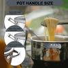 6Pcs 3 * 0.8'' Silicone Assist Handle Holder Grip, Cast Iron Skillet Handle Covers Heat Resistant, Non Slip Pot Grip Handle Sleeve, Hot Handle Holder