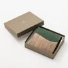 REAL Standard Wallet Bifold Wallet Genuine Leather Natural Wood Wood Leather Made In Japan Green [VARCO WOOD] Men's Women's