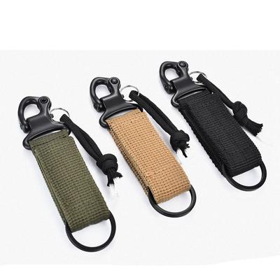 High Quality Webbing Backpack Strap Quickdraw Carabiner Water Bottle Hanger  Holder Hooks Belt Clip Camping Accessories