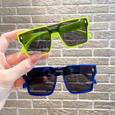 Trendy Cool Fashion Silicone UV Protection Sunglasses for Kids Girls Boys Children Sunscreen Eyewear