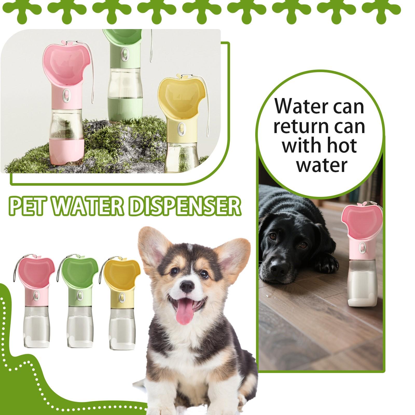 

Pet Utensils Portable Dog Water Bottle For Dog Walking And Travelling Pet Cup Double Seal Leak Proof, One Size зелений
