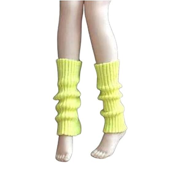 AlegolT 16 Scale Leg Warmers, Loose Sock Style, Yellow, for Figures (Women's Doll Accessories, Dress-Up, Student) TOLS01-YL