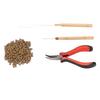Hair Extension Tool Kit Micro Silicone Rings Bead with Pliers Pulling Hook Crochet Hair Styling Extension Tool