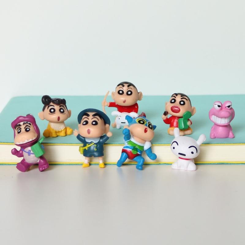 Series Shinchan Crayon Plasticfigure Set Gift Model Toy Collectible Decoration
