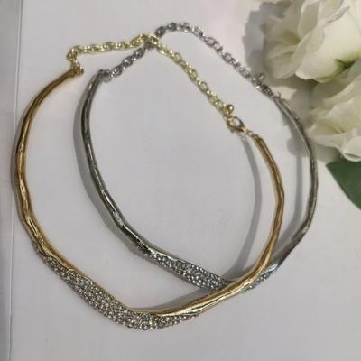 Irregular Zircon Necklaces Women Fashion Personality Light Luxury High-end Feeling Choker Necklace Charm Jewelry
