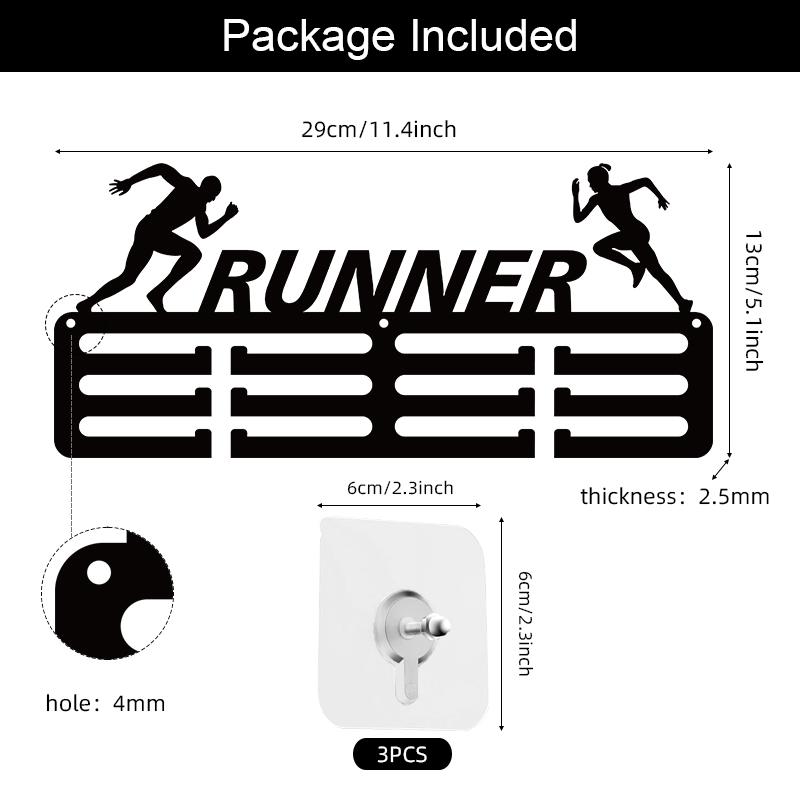 Acryl Laufmedaillen Hängeregal Nicht Perforiert Heimdekoration Kreative Sport Gedenktafel Aufbewahrungsorganisator