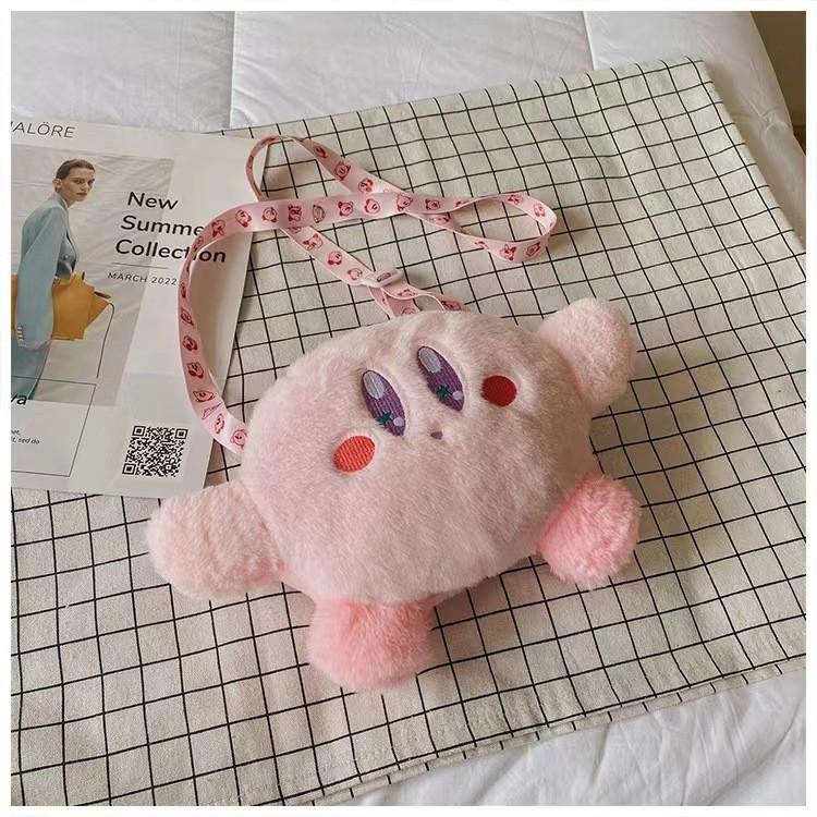 Kirby Süße Plüsch Umhängetasche Anime Figur Umhängetasche Große Kapazität Aufbewahrungstasche Cartoon Cosplay Geburtstagsfeier Geschenke