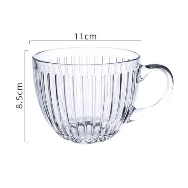 Ecarla Filiżanka Ryflowana Duża 460Ml Szk152