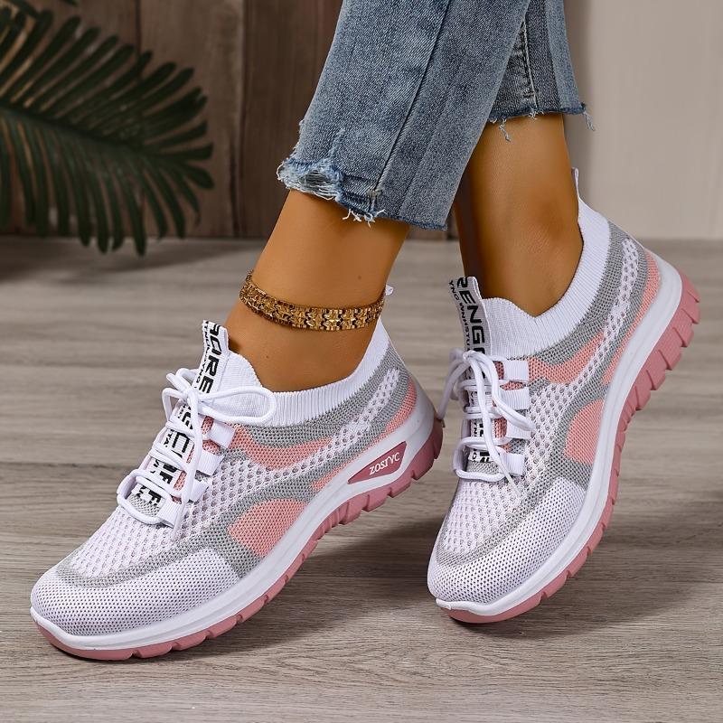 Shoes Women's Shoes Hundred New Sneakers Mesh Breathable Casual Single Shoes