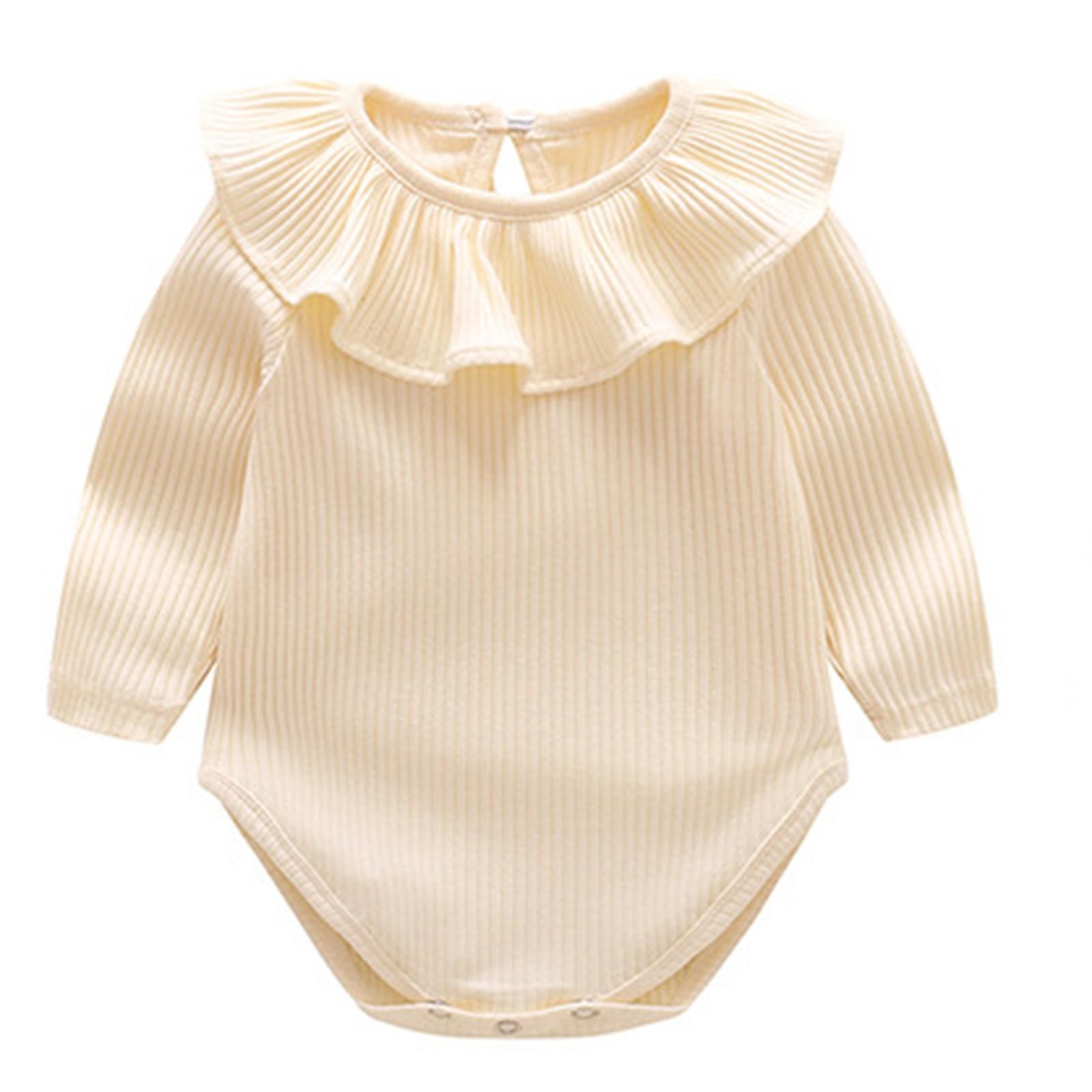 

Одежда для мальчиков и девочек, комбинезон, толстовка, комбинезон с длинными рукавами, топ, осенне-зимний наряд 59 бежевый