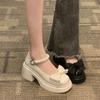 Frauen Mary Jane Schuhe Frau Vintage Mädchen High Heel Plattform Lolita Schuhe Japanischen Stil College Student Schuhe