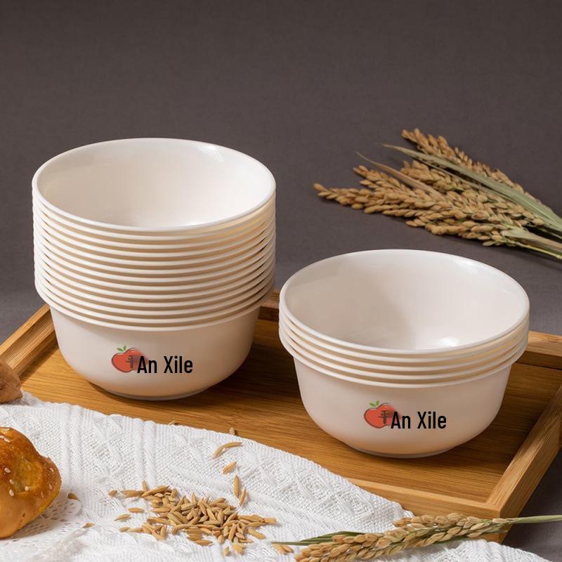Eco-Friendly Degradable Rice Husk Bowls & Chopsticks - Heat Resistant, Durable & Food Grade