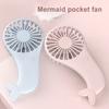 Cute Mermaid Charging Outdoor Mini Portable USB Handheld Summer Cooling Fan