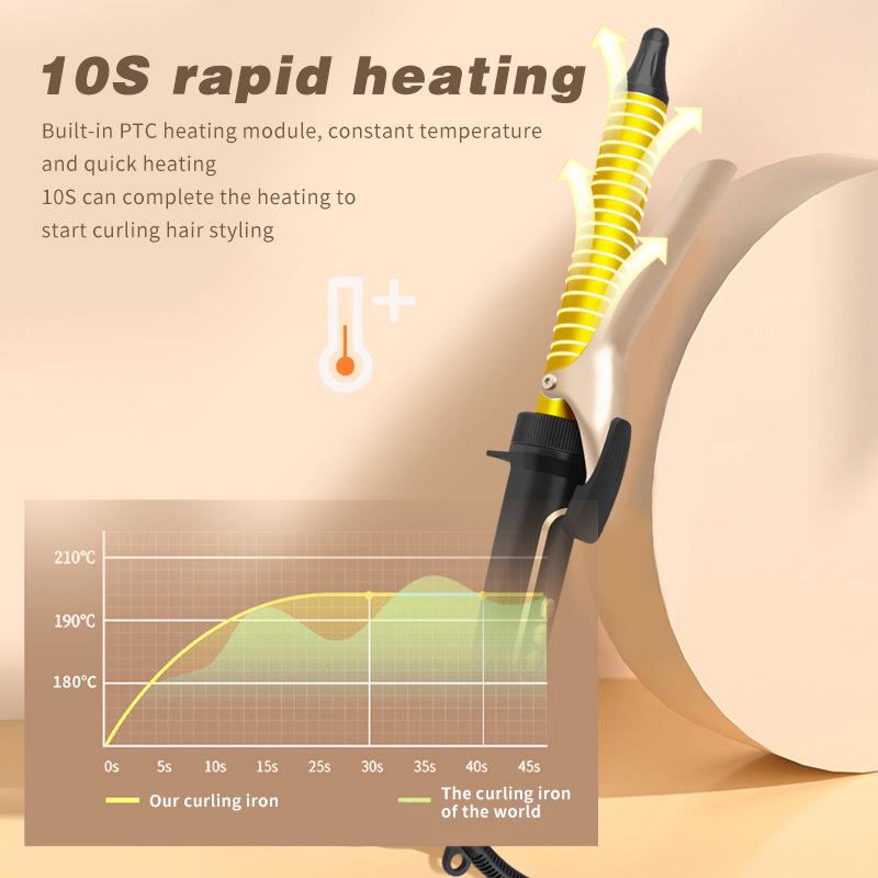 Zestaw 3-w-1 Lokówka z Odłączanymi Głowicami do Stylizacji Prostej i Kręconej
