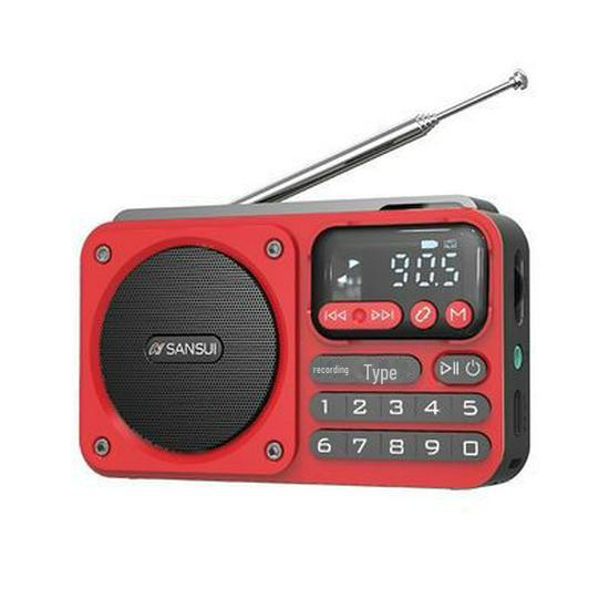 Sansui/Shanshui F22 bærbar Bluetooth-høyttaler med FM-radio og USB-opptak