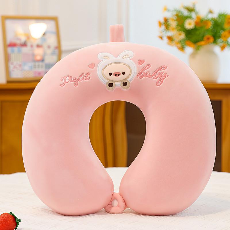 Cartoon Animal Ushaped Memory Foam Neck Pillow For Office Nap Travel Cute Plush Cushion