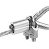 10-50Pcs 8-Shape M1 to M12 Crimp Sleeve Double Hole Fixing Clip Cable Clip Aluminum Hardware Wire Ferrules Steel Wire Rope