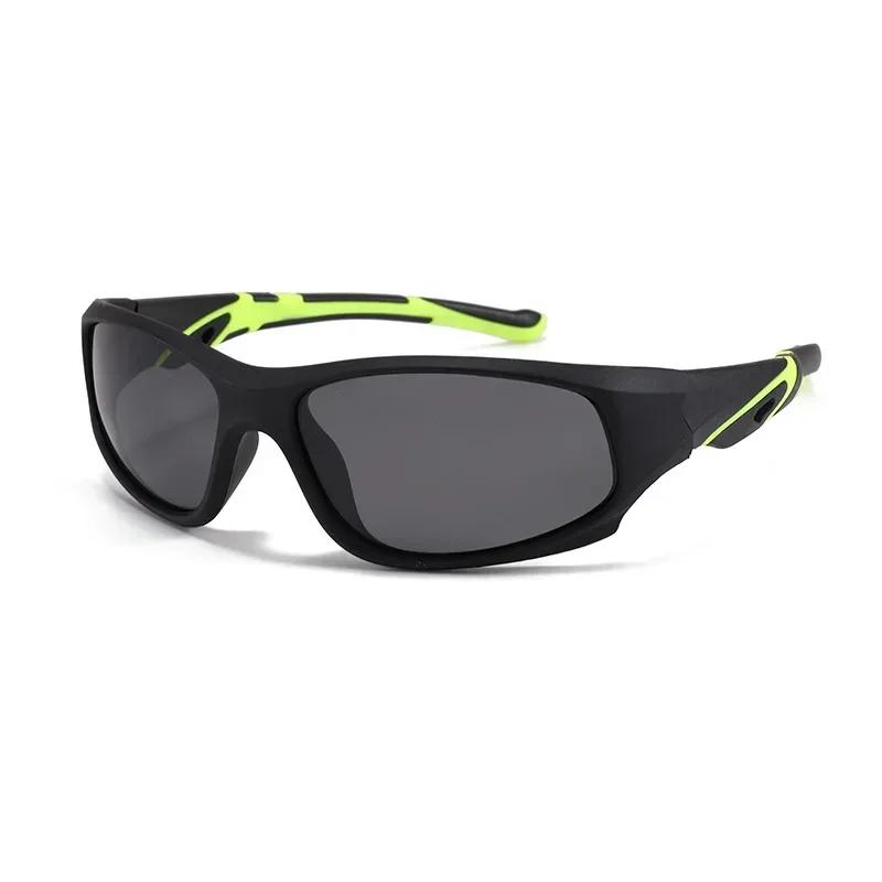 Outdoor Sports Kids Silicone Frame TAC Polarized Sun Glasses Soft TR90 UV400 Wrap Around Sport Sunglasses for Boys Girls Shades