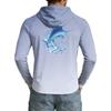 Men's UPF50+ Sun Protection Hoodie Lightweight Stretch Long Sleeve Outdoor Fishing Running Sports Shirt with Hood