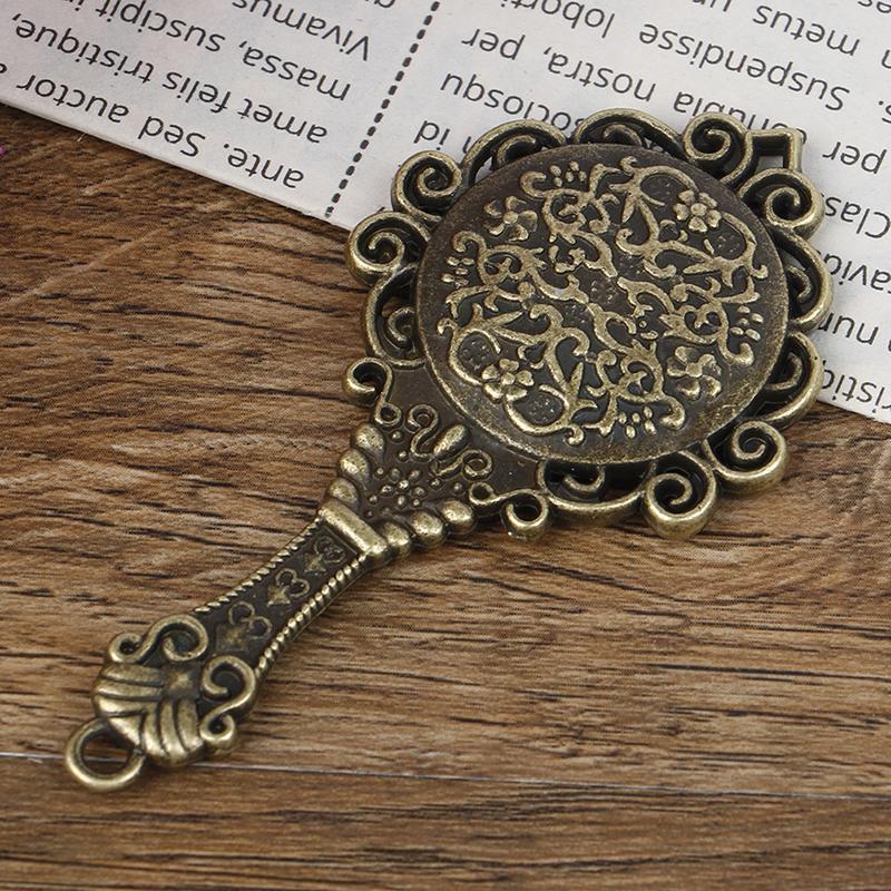 

1 шт. Винтажное зеркало в металлической раме Кукольный домик Миниатюрная мебель для ванной комнаты для 1:6 кукол