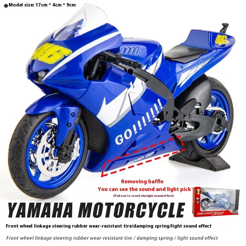 1/12 Scale Yamaha GP Racing Alloy Motorcycle Diecast Model Home Interior Decoration Display Simulation Motorcycle Model Gift for Boys