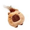 Adorable Capybara Plush Keychain with Squeaky Sound for Bags and Keys Squeaky Animal Keyring Ornament Phone Decoration