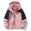 Autumn New Large Size Outdoor Jacket Three-in-one Waterproof Waterproof Hooded Windbreaker Jacket