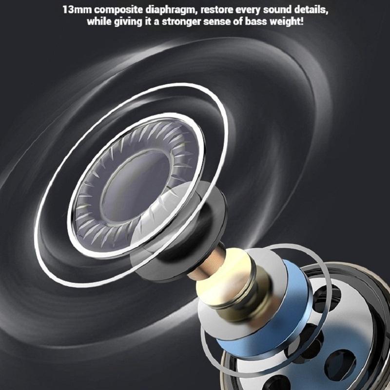 Surround Sound Headsets for iPhone 14 Pro Headphones 13 12 11 Mini X XS 6 7 8 Plus Wired Earbuds Not Bluetooth Earphones In Mic