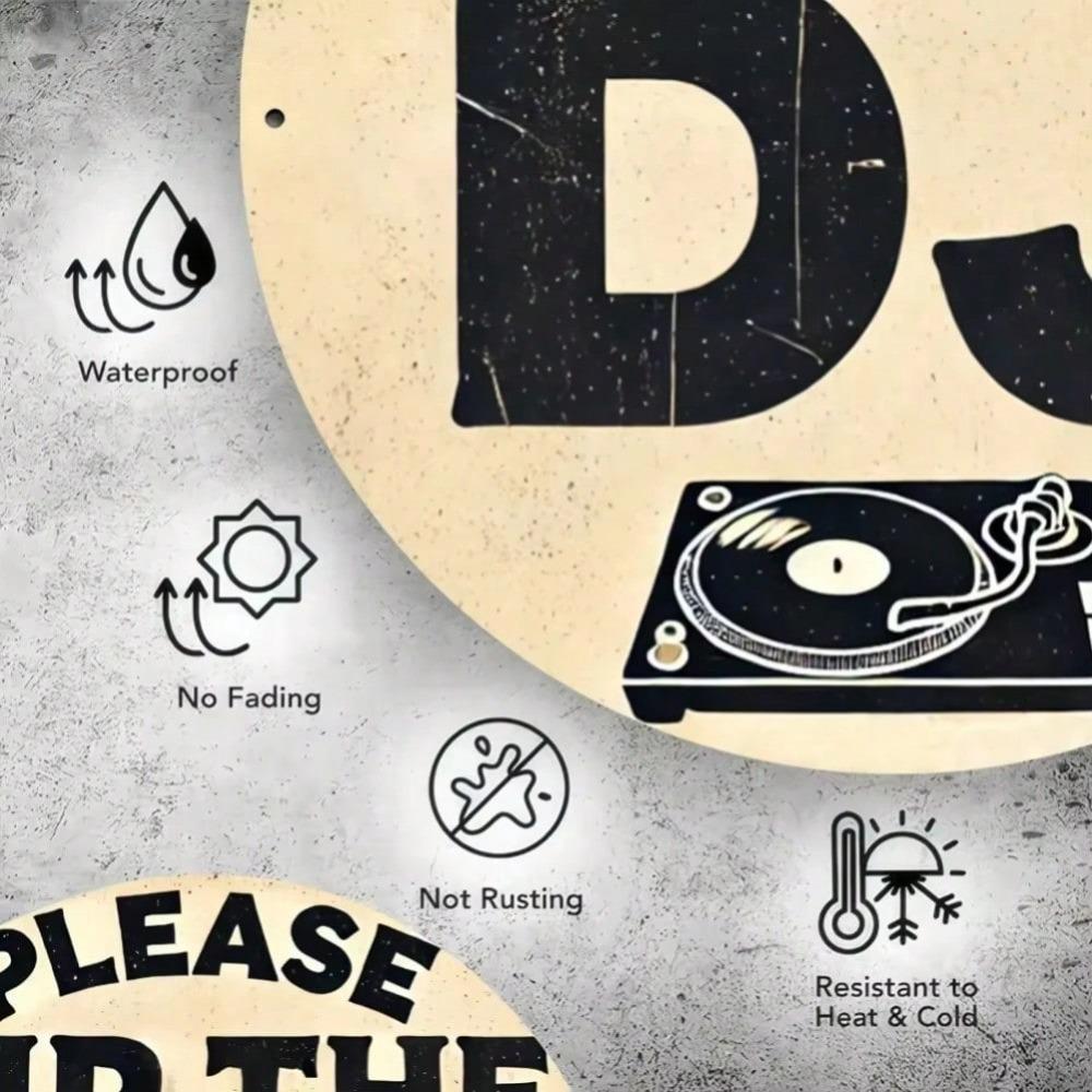 Vintage Please Tip the DJ Metal Wall Art Sign Retro Home Decor Garage Bar Man Cave