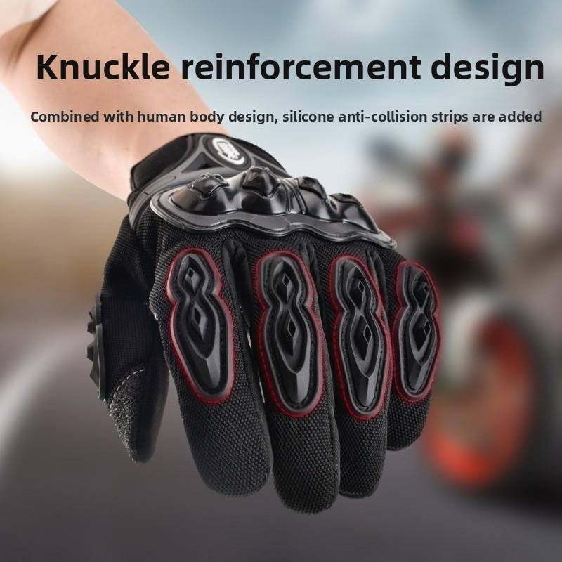 Motorcycle Gloves Four Seasons Thin Section Full Finger Touch Screen Equipment Men and Women Comfortable Biker Riding Gloves