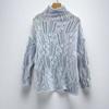 Damen Einfarbiger Halbhoher Kragen Ausgeschnitten Langärmeliger Pullover Top