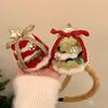 Festive Plush Christmas Hat Headband for Winter & New Year - Women’s Cute Hair Accessory