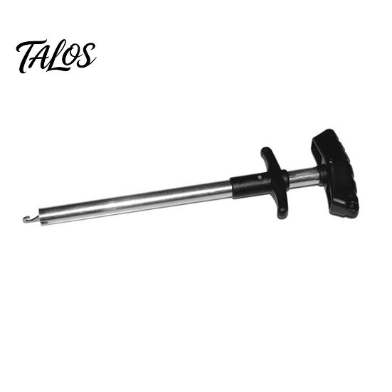 Rust-resistant Hook Removal Tool Aluminum Alloy Fish Remover T-shape Handle Fishhook Detacher Durable Puller Extractor Dehooker Separator Disconnect