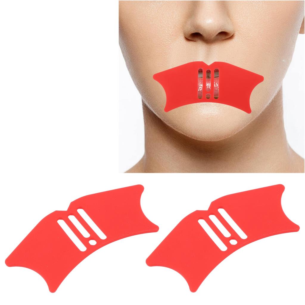 2pcs 4 in 1 Nose   Stencil Shadow Tool Reusable Silicone Shadow Template Highlighter Template for Highlighter   Lip Line Eyelash