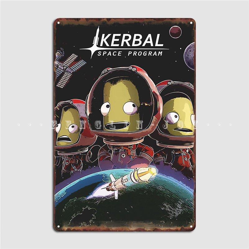 DORA Tin Sign Kerbal Space Program Metal Sign Plates Pub Garage Cinema Garage Printing Tin Sign Poster 20x30cm(7.8x11.8inch)