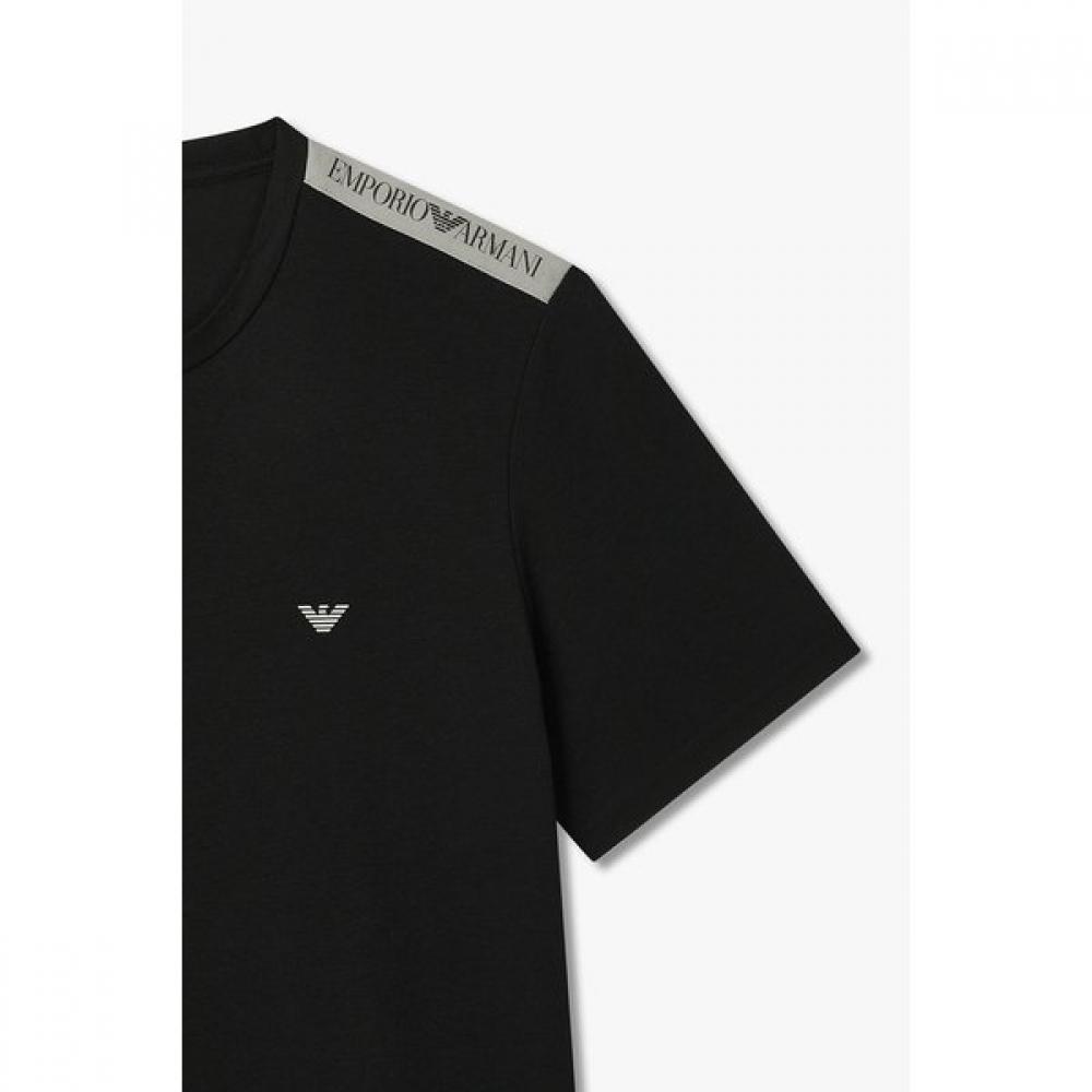 Emporio Armani Men S ShorT Sleeve Lounge T ShirT wiTh Logo paTch  0816134043 