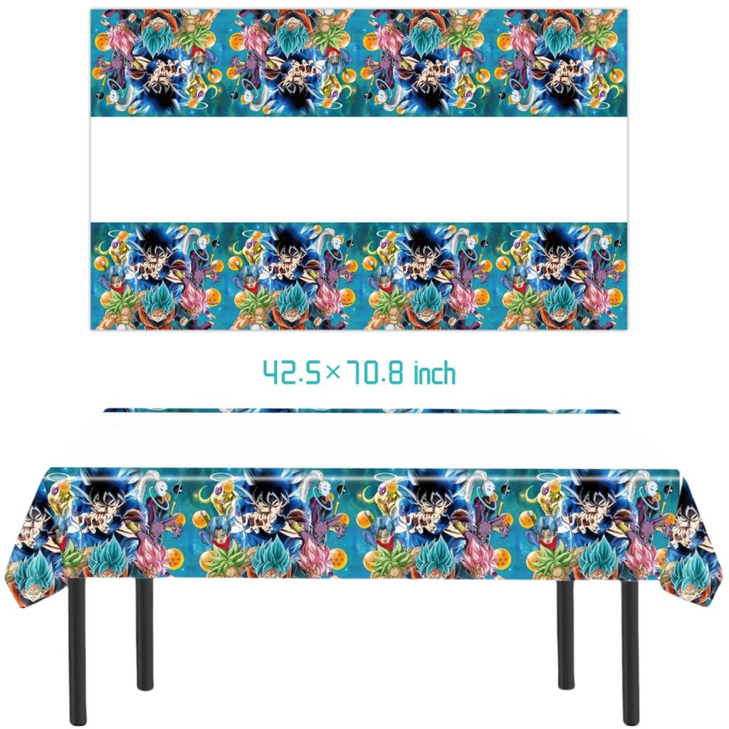 Dragon Ball Geburtstag Dekoration Set Tischdecke Teller Serviette Becher Kuchen Deko Partyhut Babyparty Dragon Ball Partygeschenke