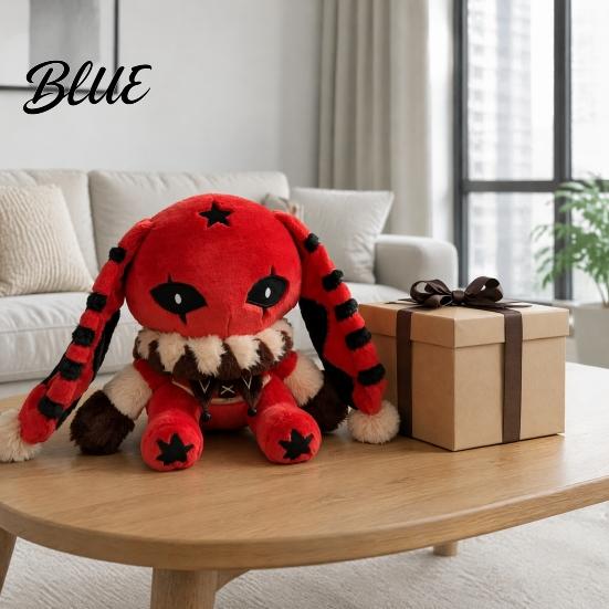Collectibles for Fans Creepy Cute Bunny Plush Toy Soft Stuffed Animal Doll Collectible Kids Red Eye Rabbit Plushie Game Fans Halloween Huggable