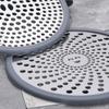 Stainless Steel Floor Drain Filter Hair Catcher with Silicone Ring Rust-Resistant Bathroom Sink Strainer Shower