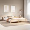 Solid Wood Bed without Mattress 200 x 200 cm Pine Wood