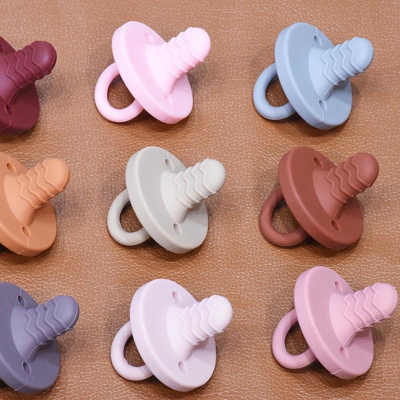 Silicone Wave Pacifier: Baby Sleep Aid & Teething Toy, Multiple Colors Available