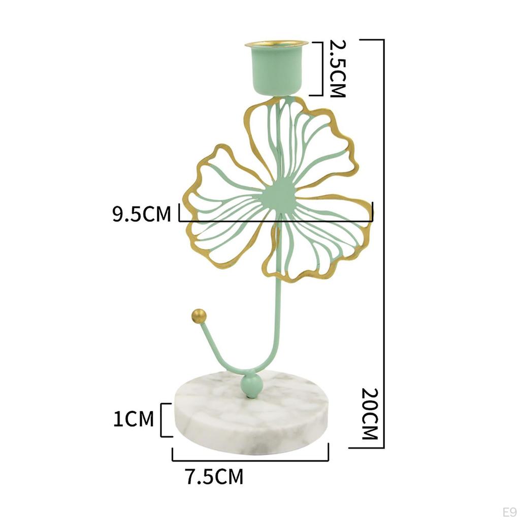 Candlestick Base Tealight Candelabras Mantel Taper Candles Holders for Prayer Home Room