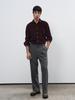 GENERALIDEA Man Classic Single-Pleat Wide Slacks [Charcoal] / Sbe4M11007