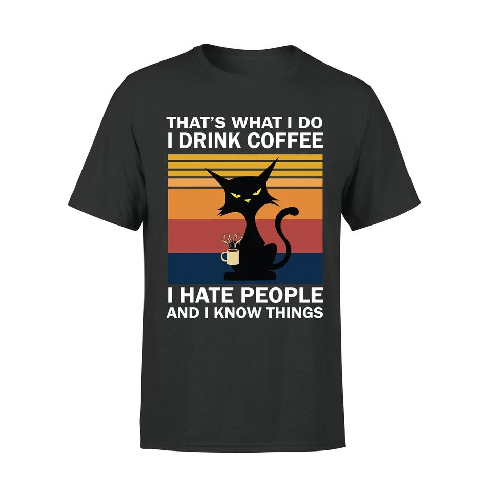 I Hate People Funny Antisocial Mens T shirts Unisex Tee Top 2 S